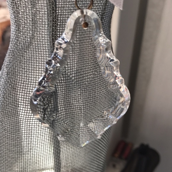 🪴🎍Antique French Flat Back Crystal 🎍🪴 - Picture 4 of 8